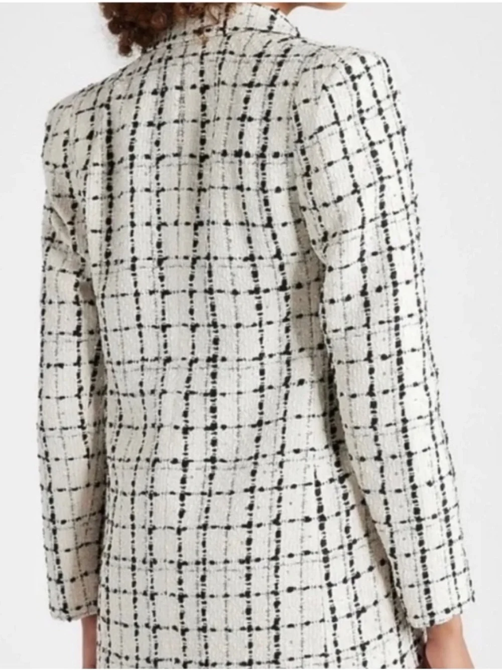 Express plaid tweed